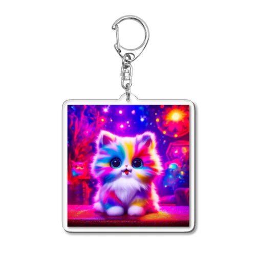 rainbow cat アクリルキーホルダー