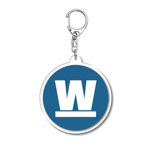 W under bar  Acrylic Key Chain