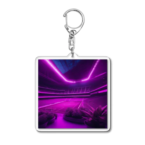 異世界のサッカースタジアム Acrylic Key Chain