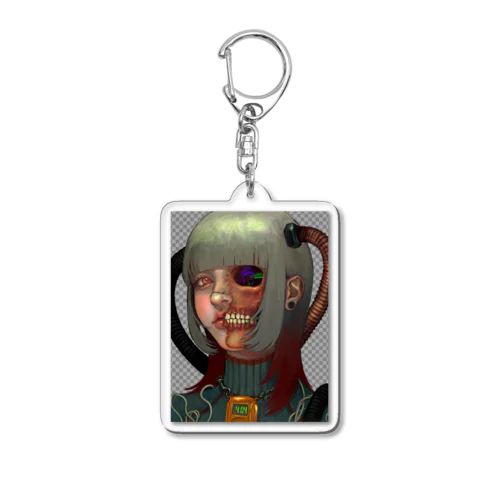 サイバーオンナちゃん　骸骨 Acrylic Key Chain