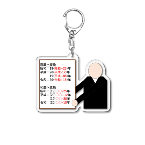 和暦・西暦変換グッズ Acrylic Key Chain