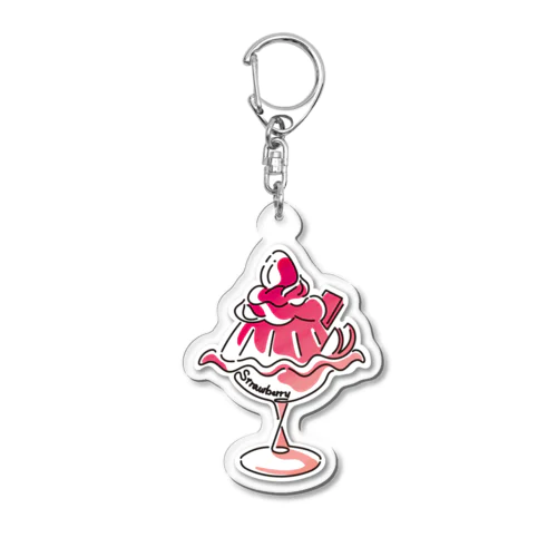 いちごゼリーアクキー(カラー) Acrylic Key Chain