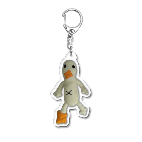 平たいぴよグッズ Acrylic Key Chain