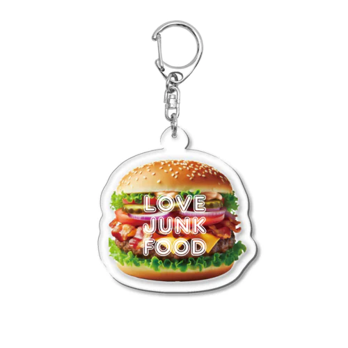 LOVE JUNK FOOD Acrylic Key Chain