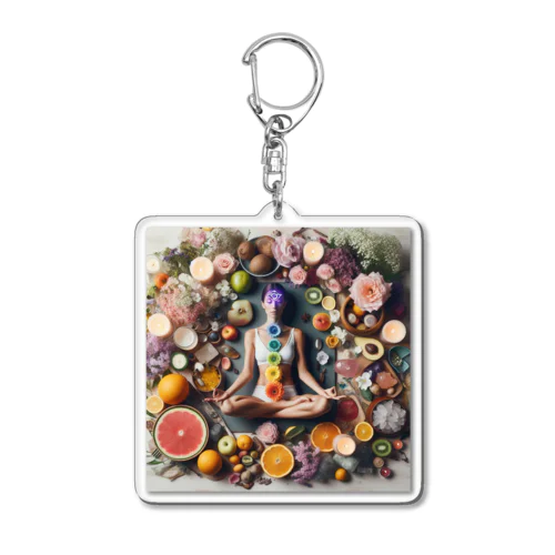 Harmony in Nature Acrylic Key Chain