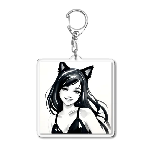 猫ガール Acrylic Key Chain