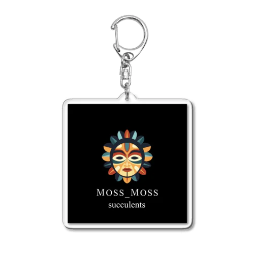 Moss_Moss _succulent Acrylic Key Chain