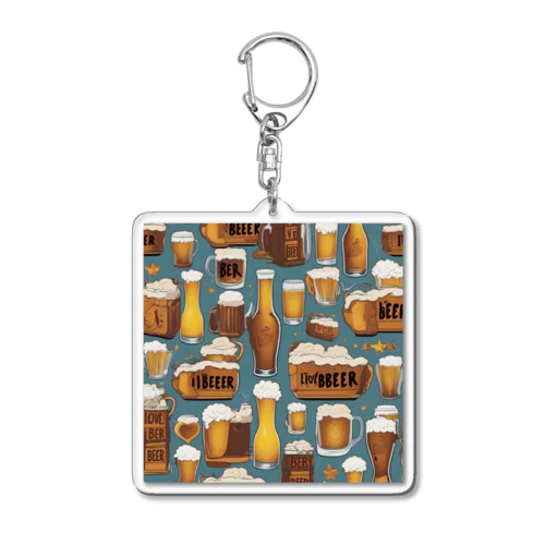 Ｉ♡ＢＥＥＲ１ Acrylic Key Chain