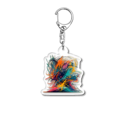 Girl Acrylic Key Chain