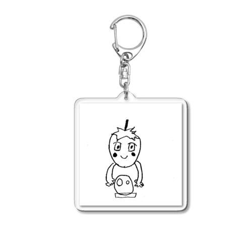 競馬好きのFinの絵 Acrylic Key Chain