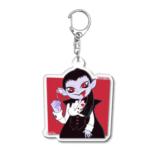 Vampire girl Acrylic Key Chain
