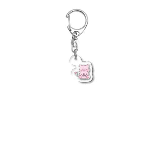 ハ～トぶた（♂） Acrylic Key Chain