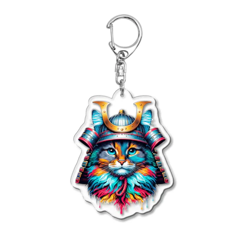 猫武者 参上！ Acrylic Key Chain