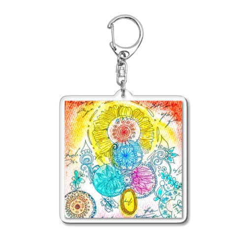 369の呼吸の生命エネルギー Acrylic Key Chain