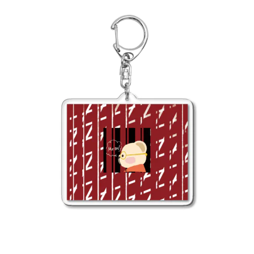 おしゃれなくま Acrylic Key Chain