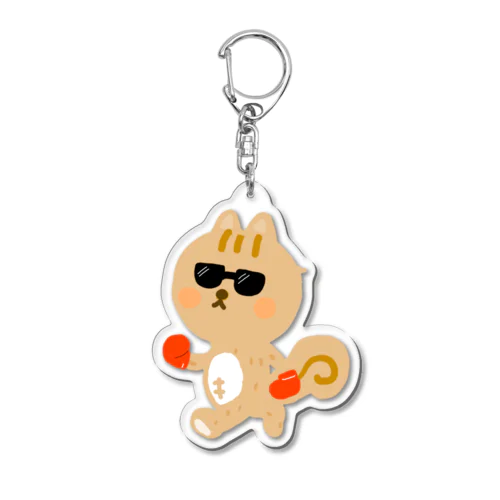 ボクシングするりすさん Acrylic Key Chain