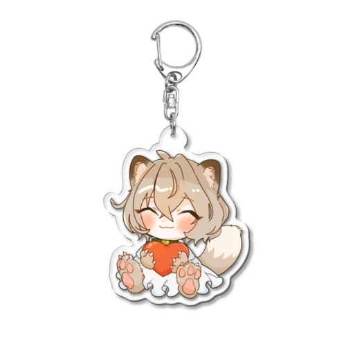 たぬきから愛をこめて(物理) Acrylic Key Chain