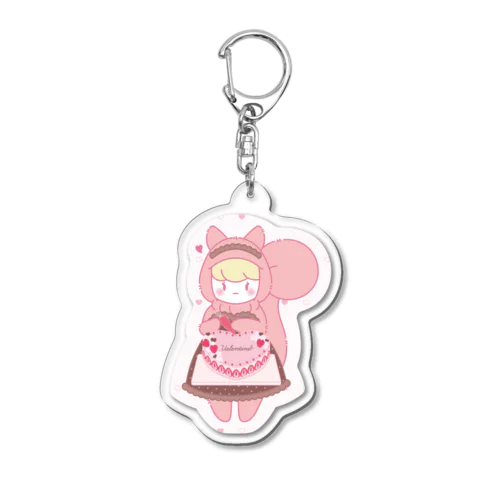 バレンタインなももいろのあのこ Acrylic Key Chain