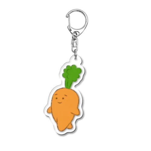 ハの字眉のにんじんさん Acrylic Key Chain