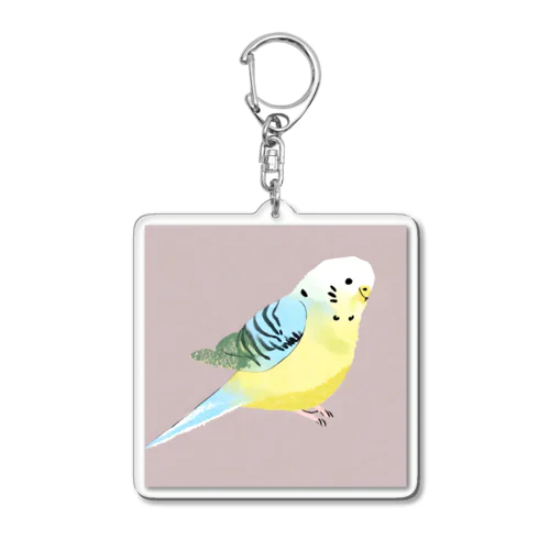 セキセイちゃん•レインボー Acrylic Key Chain