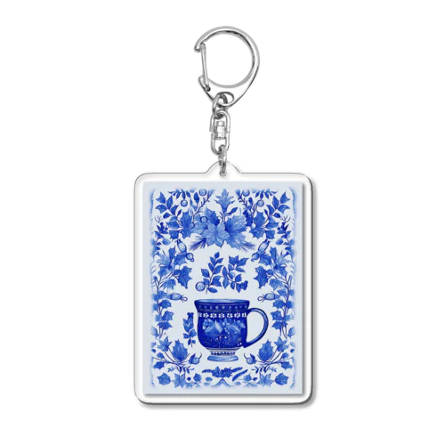 花の詩カップ(The Flower Poetry Cup) Acrylic Key Chain