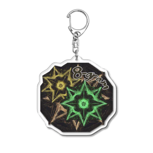 【Abstract Design】8-gram 八芒星🤭 Acrylic Key Chain