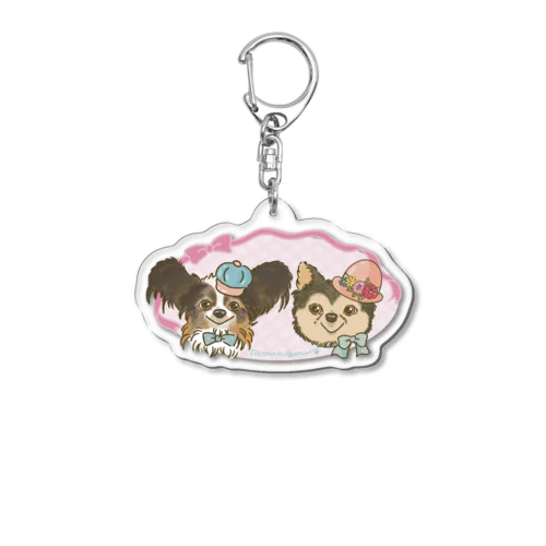 れおまるくんとみんちゃん Acrylic Key Chain