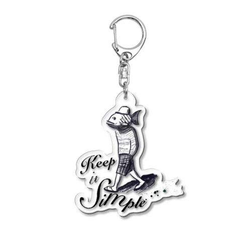 Inspirational Lifestyle & Fish-man Acrylic Key Chain