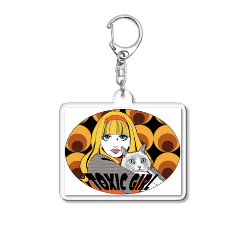 Toxic Girl Acrylic Key Chain