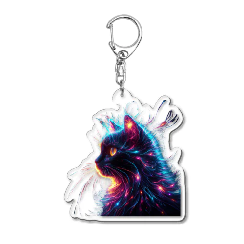 黒猫🐾 Acrylic Key Chain