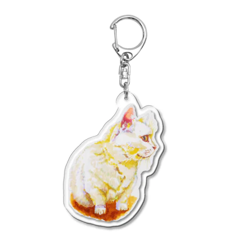 猫002 Acrylic Key Chain