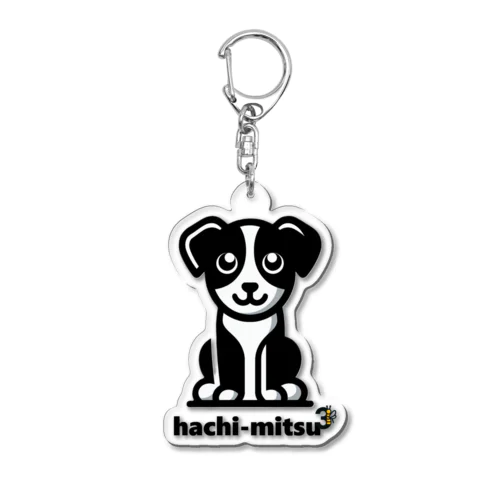 hachi-mitsu3 dog 犬　イヌ Acrylic Key Chain