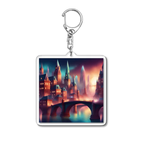 都会の風景 Acrylic Key Chain