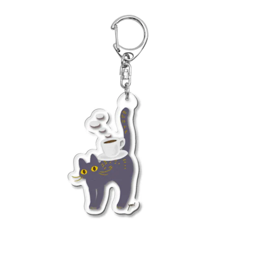 noraneko  野良猫コーヒー Acrylic Key Chain