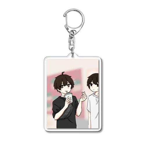 指ハート Acrylic Key Chain