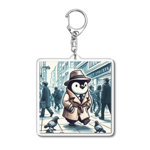 都会ペンギン Acrylic Key Chain