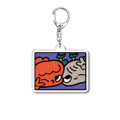 ぷんきちとまつもっちゃんのウィンクセルフィー Acrylic Key Chain