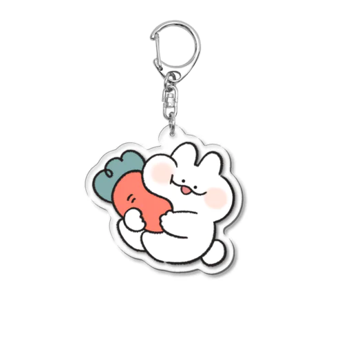 にんじんだっこぽて Acrylic Key Chain