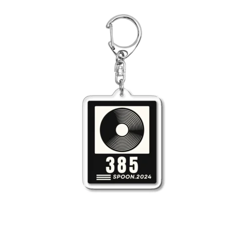 385記念グッズ四角 Acrylic Key Chain