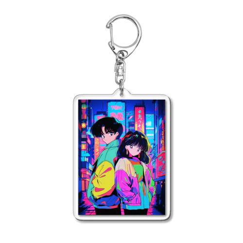 Downtown Tokyo Acrylic Key Chain