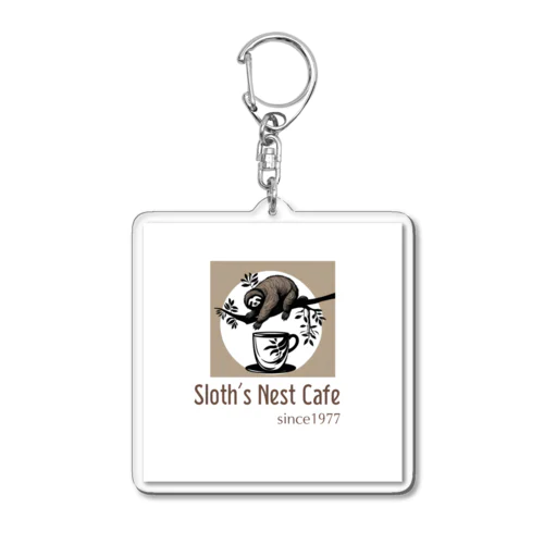 Sloth’s Nest Café Acrylic Key Chain