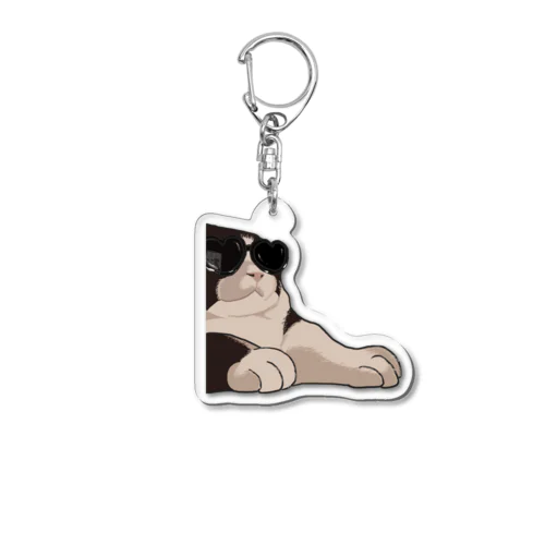 DJ猫 Acrylic Key Chain