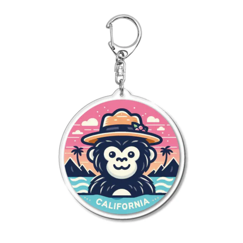 RCW_Gorilla_California Acrylic Key Chain