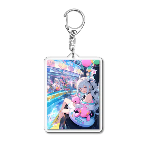 シ一バラダイスで遊ぼう　クニちゃん　2496 Acrylic Key Chain