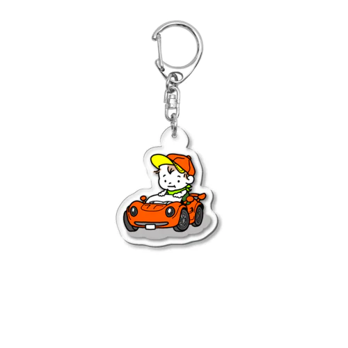 baby on board_ORANGE アクリルキーホルダー