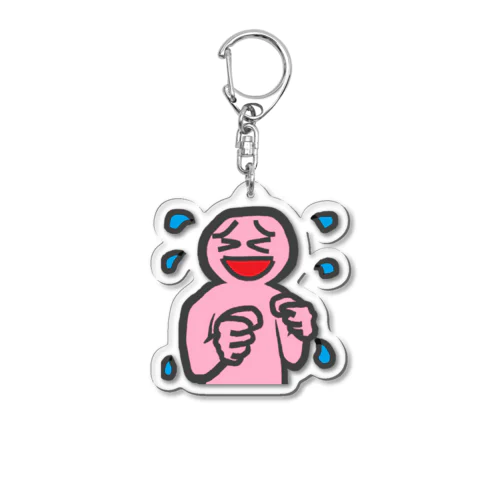 ピンクはげアクリルキーホルダー（あざぁーす） Acrylic Key Chain