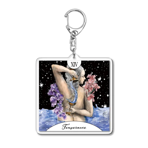 TEMPERANCE Acrylic Key Chain