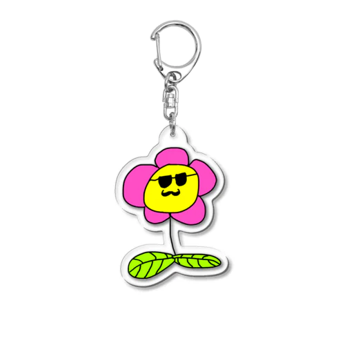 お花 Acrylic Key Chain