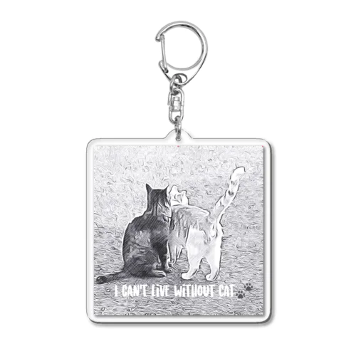 ねこの日 Acrylic Key Chain