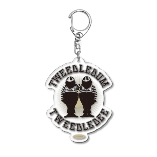 Tweedledum and Tweedledee Acrylic Key Chain